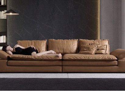 Sofas 4 Sitzer Textil Big Xxl Wohnzimmer Leder Neu Sofa Couch Möbel